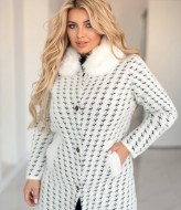 Пальто альпака с мехом MAX-948A1250