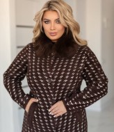 Пальто альпака с мехом MAX-948A1250