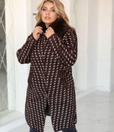 Пальто альпака с мехом MAX-948A1250