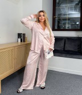 Шелковая пижама с брюками  AB-1825A19