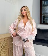 Шелковая пижама с брюками  AB-1825A19