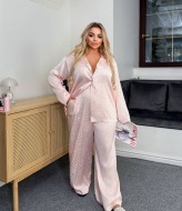 Шелковая пижама с брюками  AB-1825A19