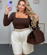 Лонгслив с квадратным вырезом ELR-1122A400