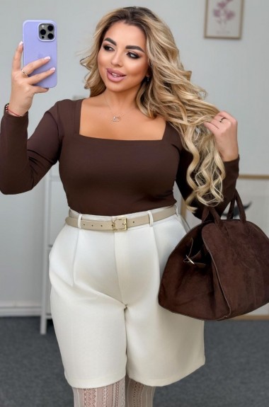 Лонгслив с квадратным вырезом ELR-1122A400