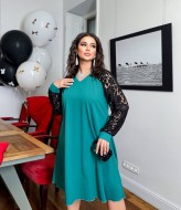 Нарядное женское платье с кружевом  IV-0323A550