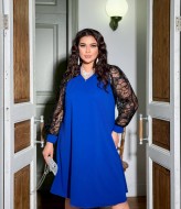 Нарядное женское платье с кружевом  IV-0323A550