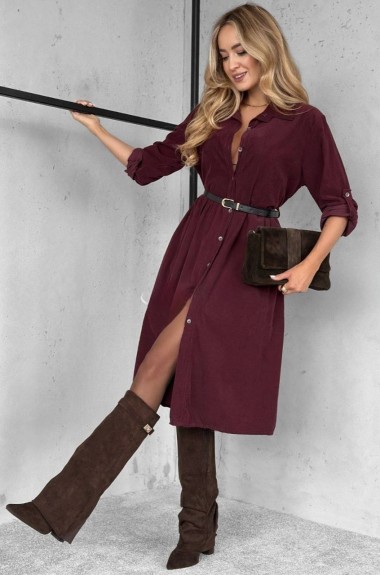 Вельветова сукня RED-rs149A600