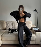 Женский велюровый спортивный костюм  CULT-2094A550