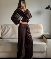 Женский велюровый спортивный костюм  CULT-2094A550