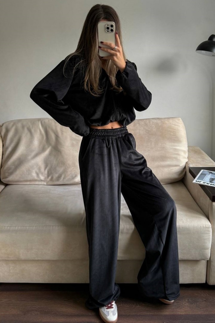 Женский велюровый спортивный костюм  CULT-2094A550