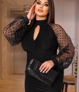 Платье приталенного силуэта EY-499A19B23