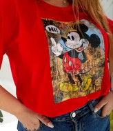 Женская футболка с микки маусом ELR-4013A400