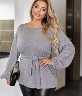 Свитер с поясом EY-687A14 Свитер с поясом EY-687A14