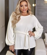 Свитер с поясом EY-687A14