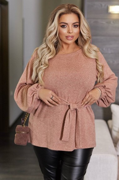 Свитер с поясом EY-687A14 Свитер с поясом EY-687A14