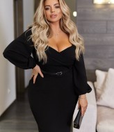 Платье декольте EY-692A16B20