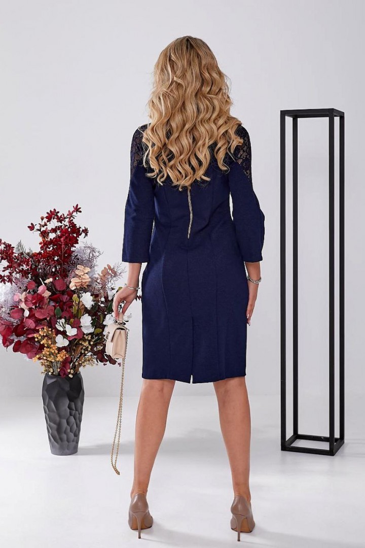 Сукня з гіпюровими вставками GOL-1252A650