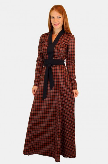 Женское длинное платье GOL-1199A750