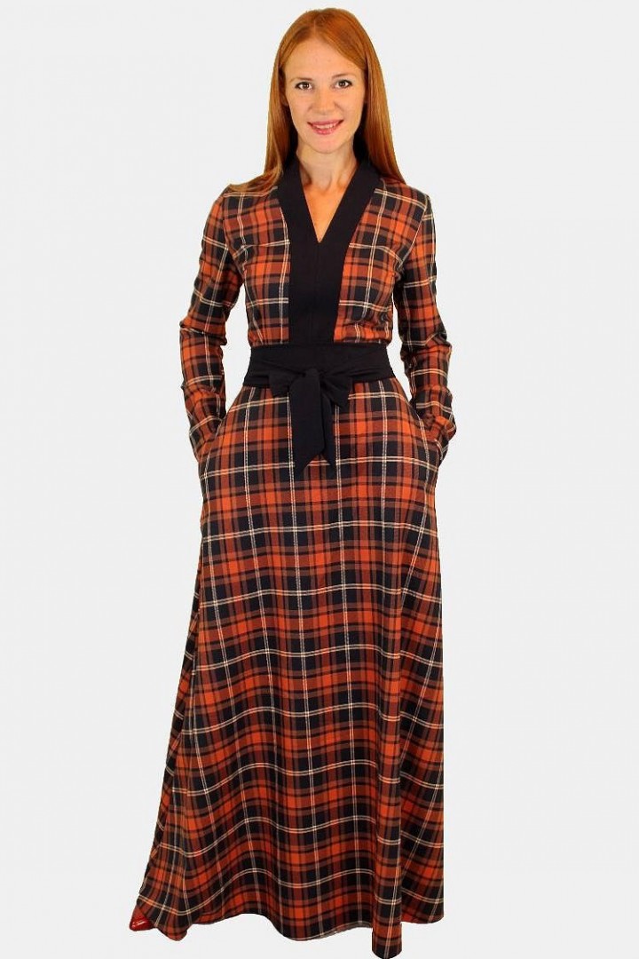 Довга сукня GOL-1199A750