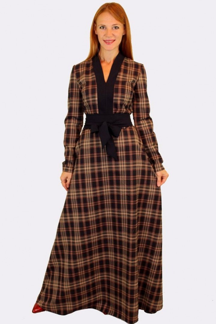 Довга сукня GOL-1199A750