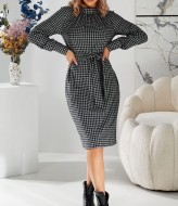 Платье теплое женское GOL-1697A650