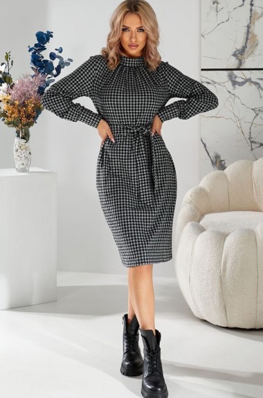 Платье теплое женское GOL-1697A650