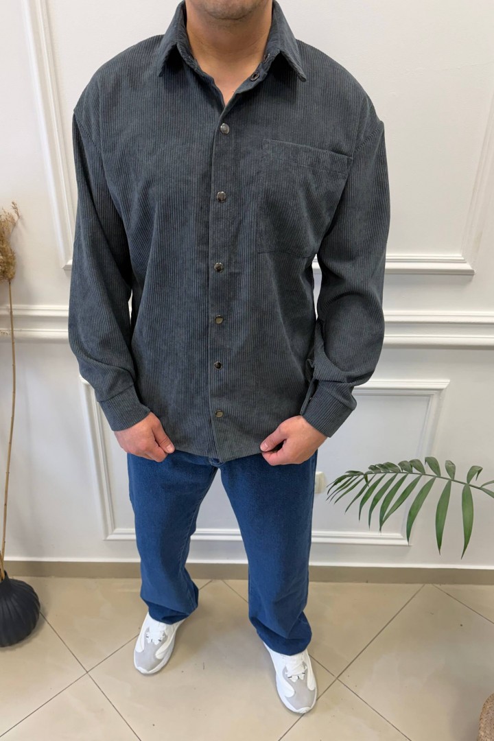 Вельветовая рубашка AJO-522A400