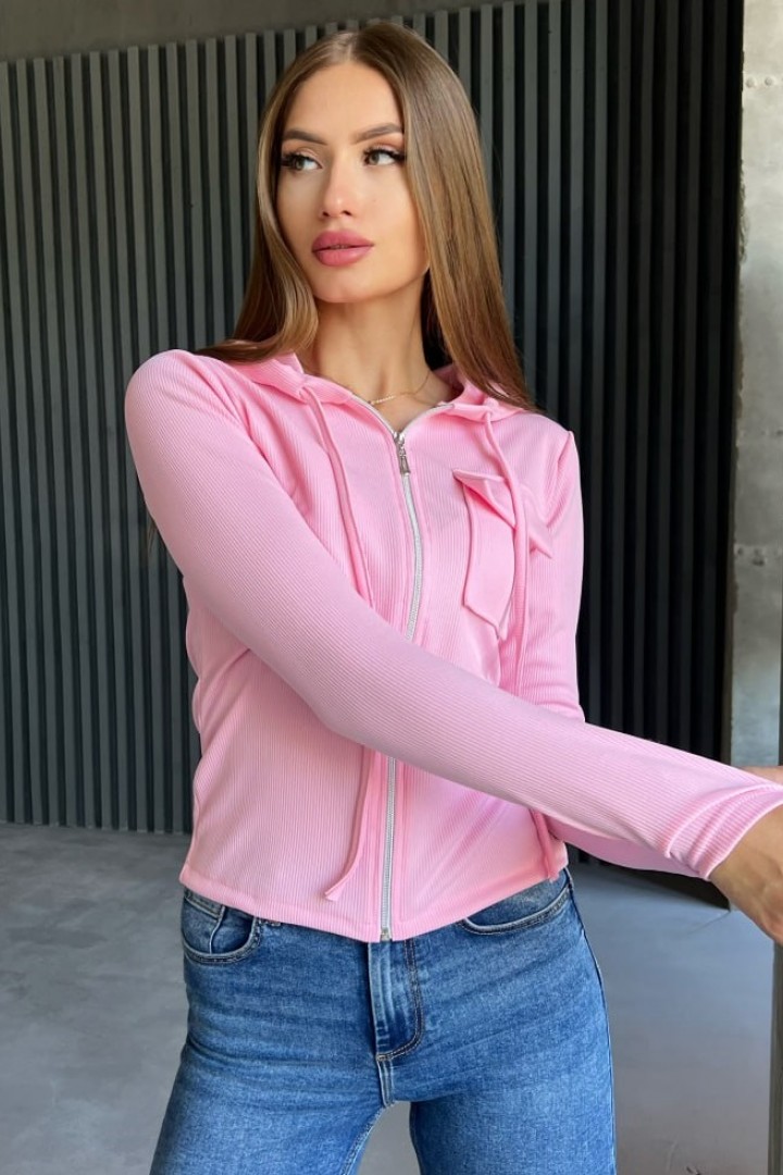 Короткая спортивная кофта LIB-8833A290