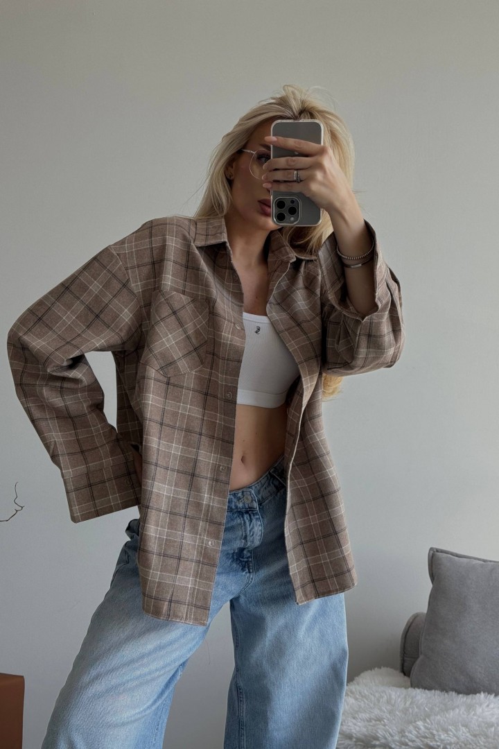 Сорочка в клітинку CULT-2005A490