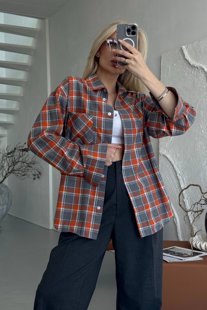 Сорочка в клітинку CULT-2005A490