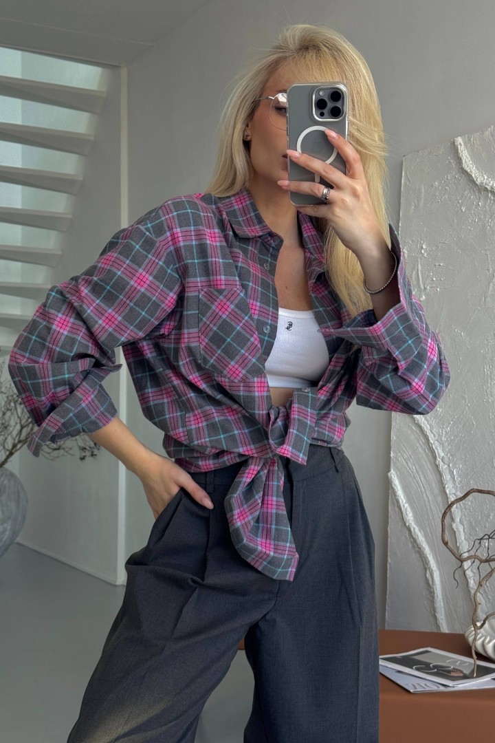 Сорочка в клітинку CULT-2005A490