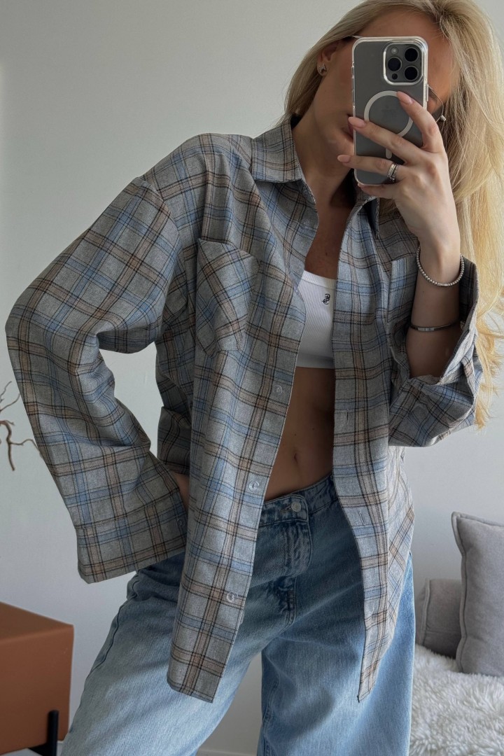 Сорочка в клітинку CULT-2005A490