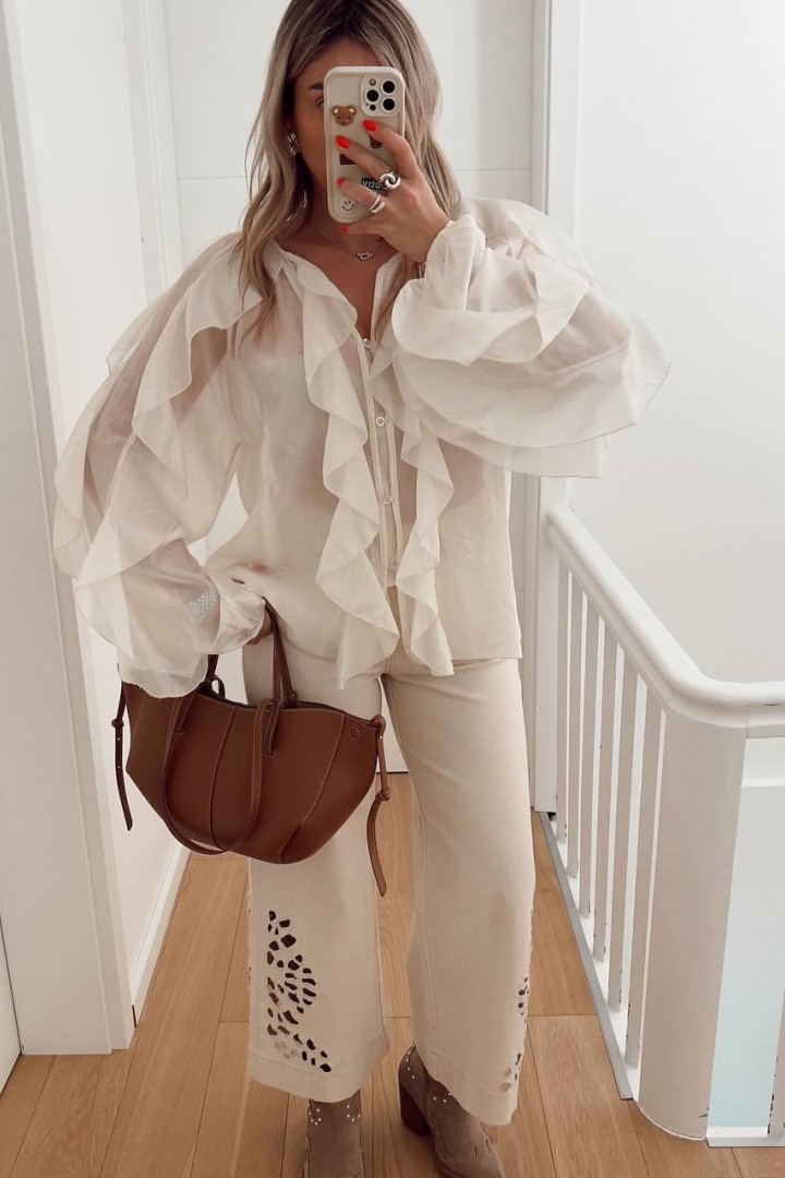 Шифоновая блузка NUL-7097A400