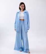 Летний брючный костюм в полоску  LID-613A1000