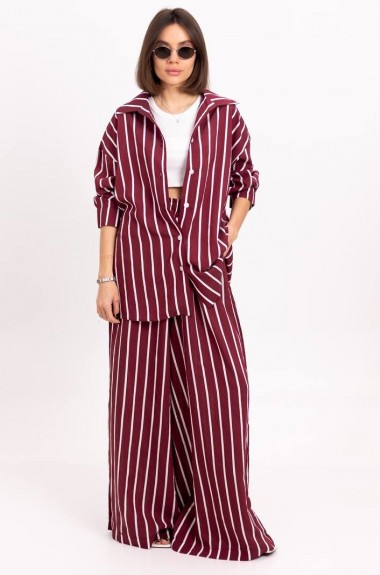 Летний брючный костюм в полоску  LID-613A1000