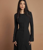 Приталенное платье миди VOL-578A500 Приталенное платье миди VOL-578A500