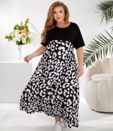 Платье с принтом NU-1436A18