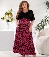 Платье с принтом NU-1436A18