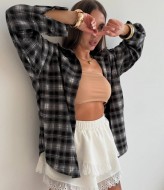 Белая юбка шорты  VOL-579A380