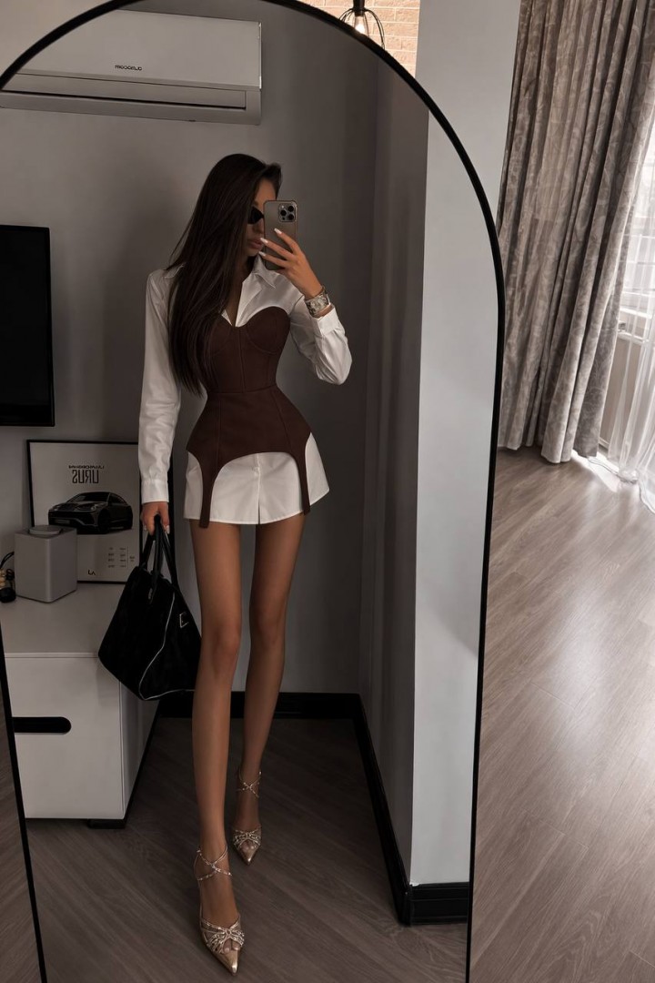 Комплект сорочка та корсет VIVI-651A650