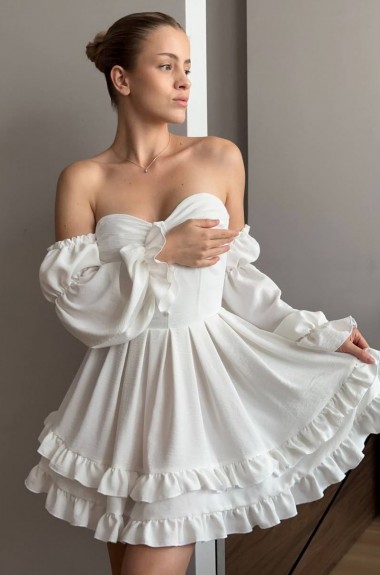 Платье со съемными рукавами NK-633A650