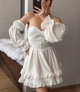 Платье со съемными рукавами NK-633A650