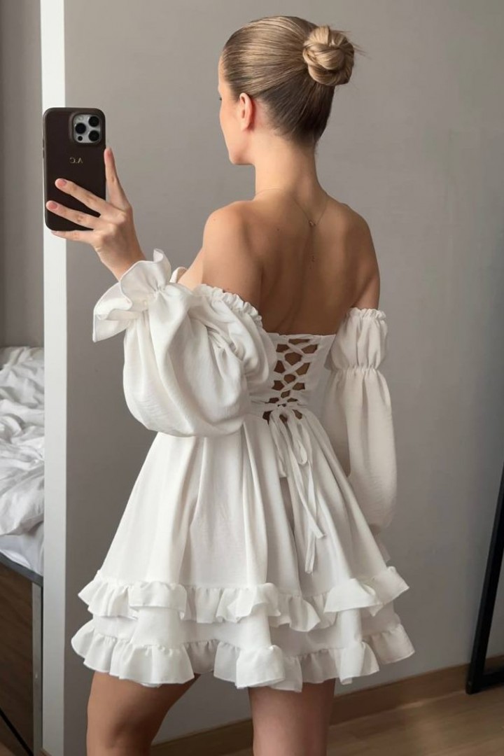 Платье со съемными рукавами NK-633A650