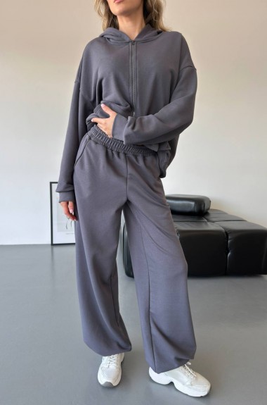 Женский спортивный костюм с широкими штанами  MUS-133A1050