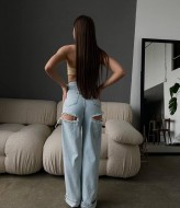 Женские джинсы с разрезами WOW-1544A21