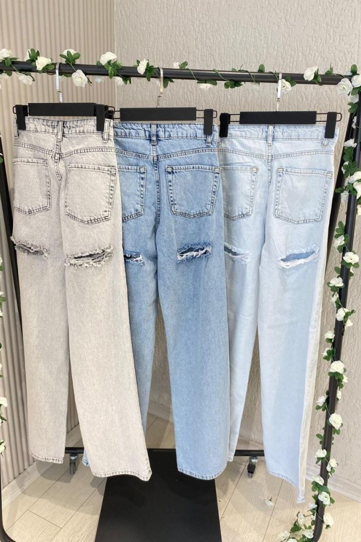 Женские джинсы с разрезами WOW-1544A21