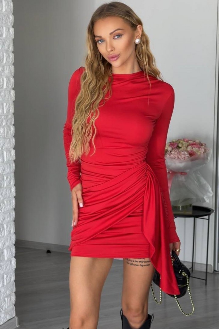 Великолепное платье с драпировкой RAB-703A459