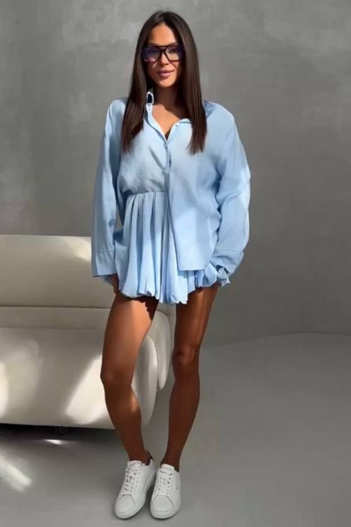 Нежный костюм рубашка +юбка RAB-671A609