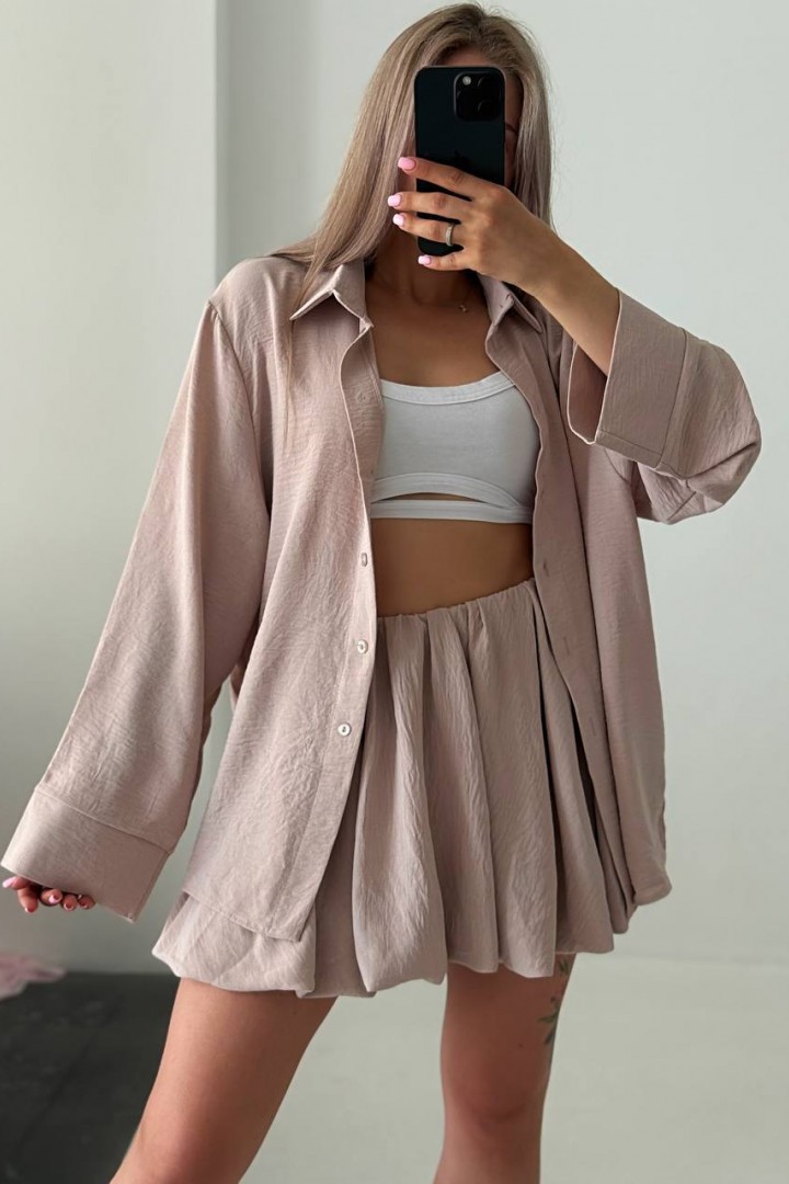 Нежный костюм рубашка +юбка RAB-671A609