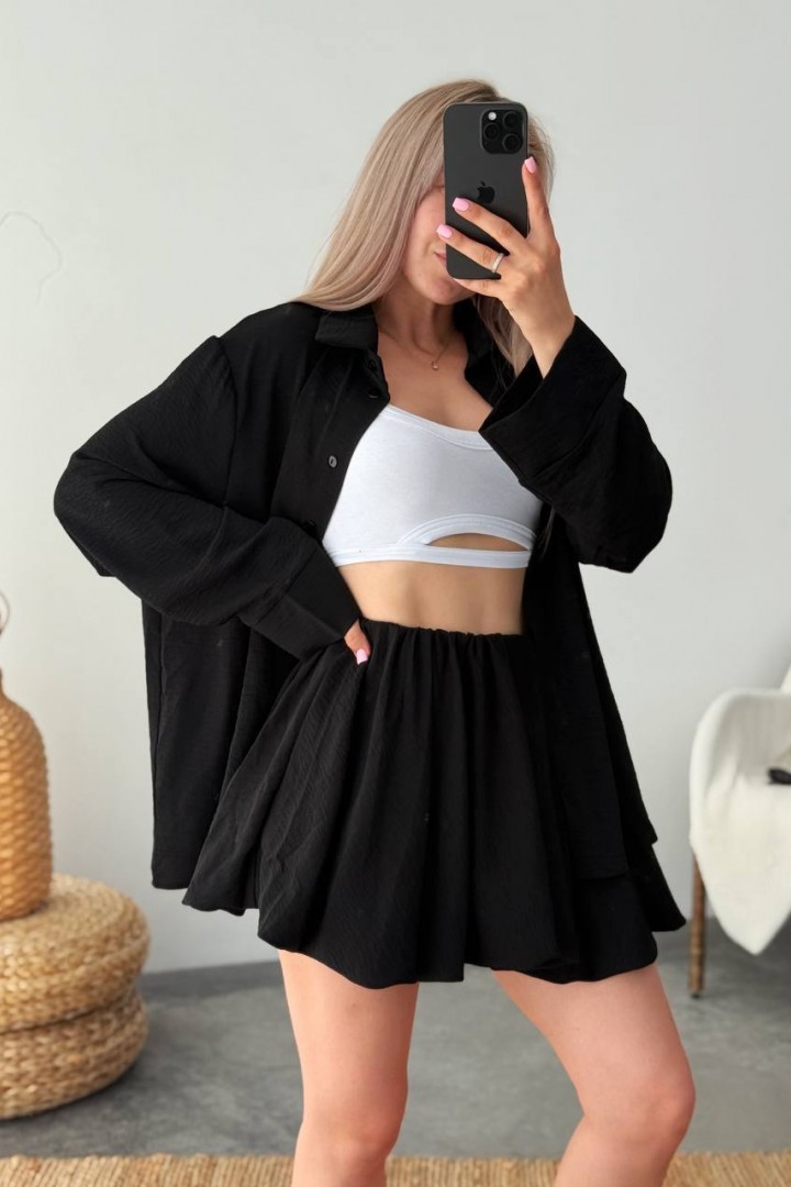 Нежный костюм рубашка +юбка RAB-671A609